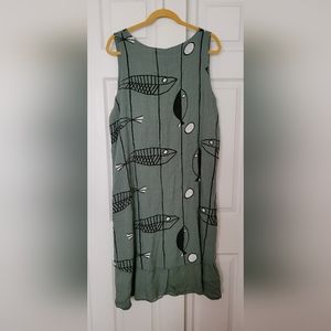 Sleeveless cotton dress Made in Italy
